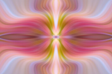 Futuristic violet, pink and multicolor twist energy flower. Abstract  creative background for text and esoteric symbol.