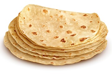 tortilla isolated on white background. Generated by AI