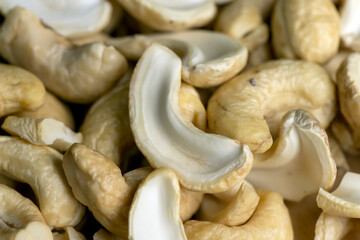 Peeled hard dried cashew nuts