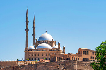 The Saladin Citadel - the Mosque of Muhammad Ali or Mohamed Ali Pasha, also known as the Alabaster Mosque. Egypt. Cairo.