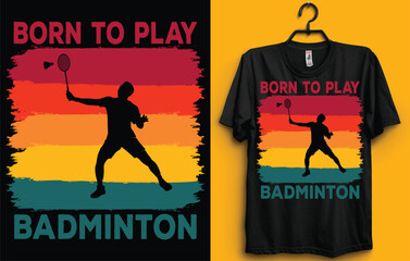 badminton T-shirt design bundle