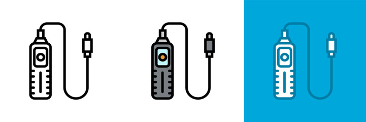 Cable Release Icon, The Cable Release Icon represents a crucial tool for precise and remote control in photography.