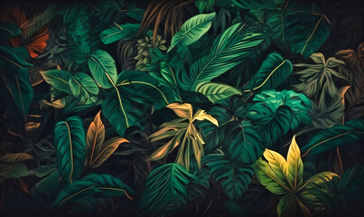 jungle leaves wallpaper background
