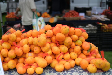 A scenery of a market