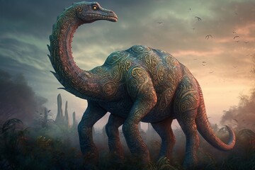 Fototapeta premium Dinosaur 3D Render