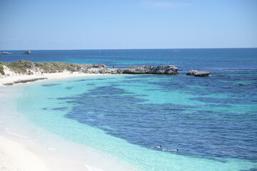 Transparent beach view in Australia