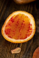 red sweet orange on the table, cooking