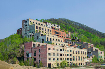 Obraz premium view of the city of the town