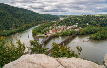 Fototapeta premium Overlook at Harpers Ferry National Historical Park