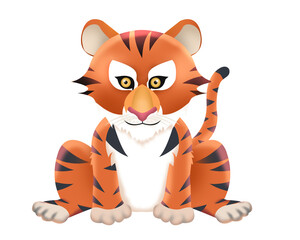 Illustration, Tiger, print