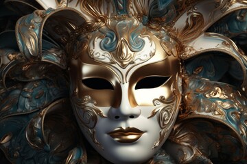Venetian mask. Generate Ai