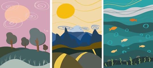 Backgrounds with nature. ecological environment.