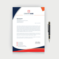 creative modern letter head design template. Simple minimal corporate business letter pad vector design.
clean modern colorful letterhead.