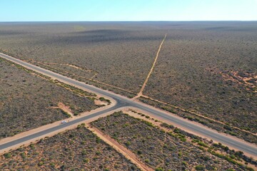 An intersection on the road