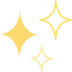 Modern shiny 3 pieces of light sparkles element