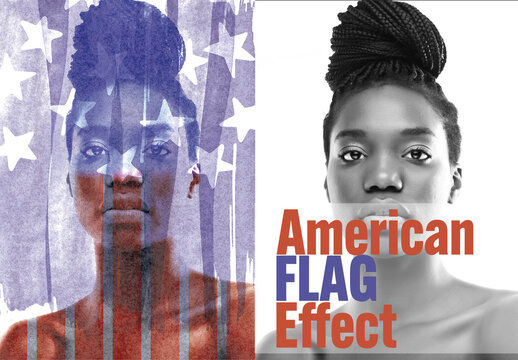 Effect Photo American Flag