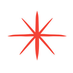 single star shape illustration vector