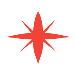single star shape illustration vector