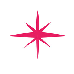single star shape illustration vector