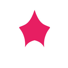 single star shape illustration vector