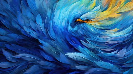 Obraz premium Abstract pattern artwork of feather