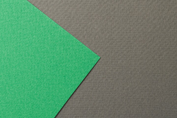 Fototapeta premium Rough kraft paper background, paper texture black green colors. Mockup with copy space for text