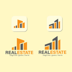 Set of real estate logo deign. Building and Construction Logo. Premium Vector illustration.Collection of minimal logo.Modern Home investment icon style template.