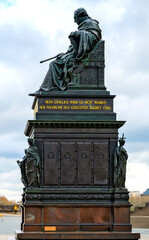 monument of King Frederick Augustus I, "The just" at the palace square in Dresden, Germany