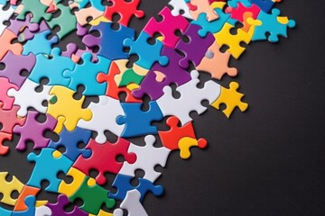 puzzle pieces, ai generative