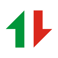 Green Red Split Mini Arrow Icon