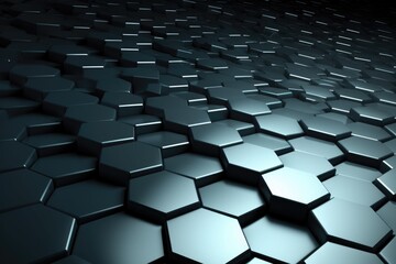 abstract background with hexagons, ai generative