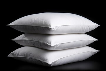 pillows on a black background, ai generative