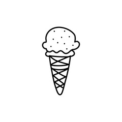  hand drawn ice cream cones and bars