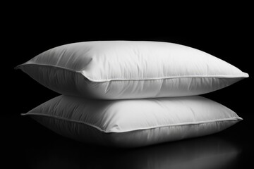 pillow isolated on black, ai generative