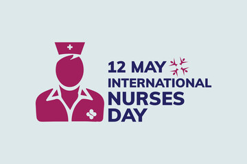 12 May International Nurses DAY. Medical poster background. Vector illustrations