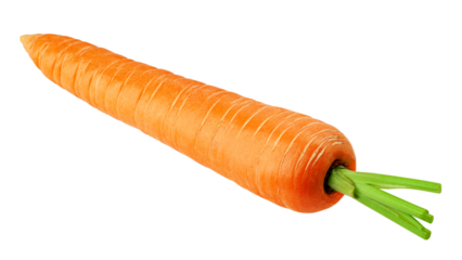 carrot isolated on white background, full depth of field