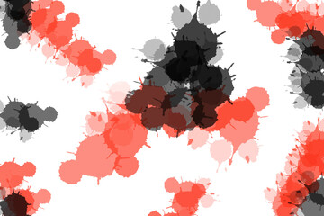 red ink splat