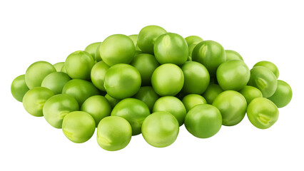 green Pea, isolated on white background, full depth of field