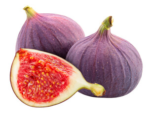 fig isolated on white background, full depth of field