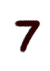 Powder chocolate number 7