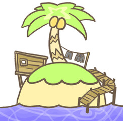 Naklejka premium R:メルヘンな無人島脱出ゲーム⑩