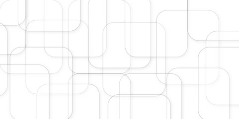 Obraz premium Abstract background with cubes White tiles wall texture modern and seamless geometric background with squares and black and white lines