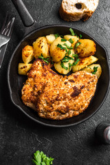 Wiener Schnitzel and potatoes