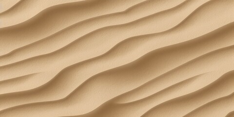 Seamless white sandy beach or desert sand dunes tileable texture Boho chic light brown clay colored summer repeat pattern background. A high resolution 3D rendering