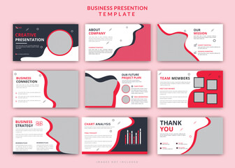 Startup modern business editable PowerPoint presentation slide design template set 