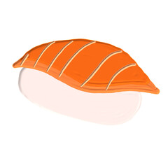 cute food with acrylic painting