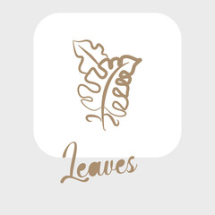outline leaves, line leaf and line art leaf for wedding invitation, line leaf, line leaves icon