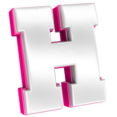 3d render of Letter balloons