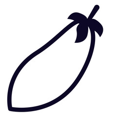 Eggplant fruit icon
