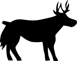 black deer icon